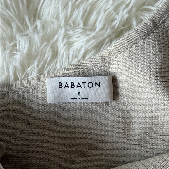 Babaton One-Shoulder Ribbed Crop Top - Taupe - Picture 3 of 3